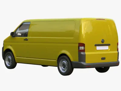 VW Transporter T5 cargo van LBW 3D model