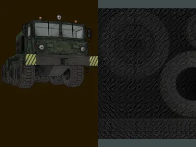 Military Vehicle SV Low-poly 3D model