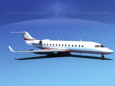 Bombardier Challenger 850 V10 3D model