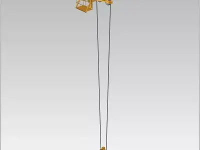 TOWER CRANE -Trolley- Free 3D model