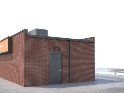 Commercial Building-029 Money Rates 3D model