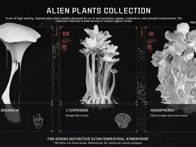 ALIEN PLANTS collection 3D model