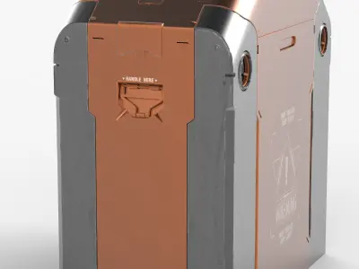 Sci Fi Engine Box 3D model