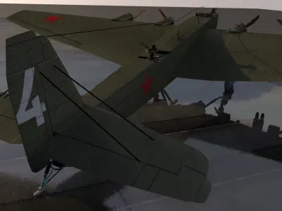 Tupolev TB-3 3D model