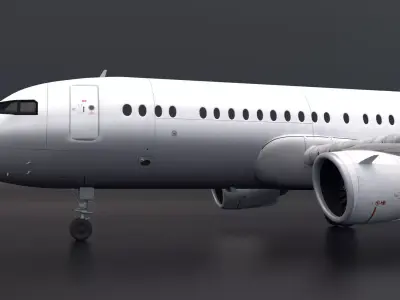 Airbus A320 Template v2 3D model
