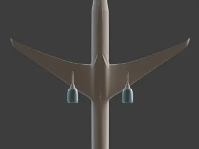 Boeing 777-300 3D print model