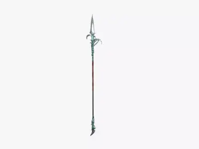 Spear 06 Low-poly 3D model