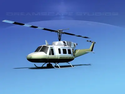 Bell 212 Maricopa County Sheriff 3D model