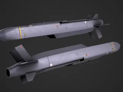 SCALP EG - Storm Shadow Low-poly 3D model