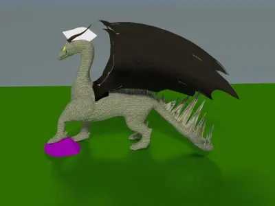 Dragon Rigged Blender Free 3D model