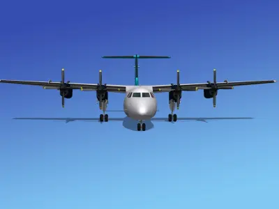 Dehavilland DHC-7 Freeman Charter 3D model