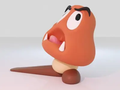 GOOMBA DOOR STOPPER Free 3D print model