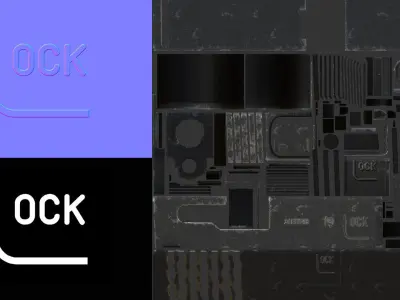 hand gun Low-poly 3D model