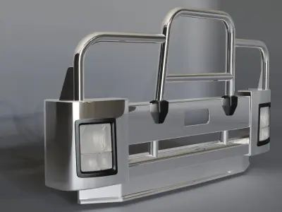 BUMPER BULL BARFOR ISUZU FVD 3D model