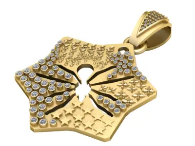 INSECT DIAMOND PENDANT 3D PRINTABLE MODEL 3D print model