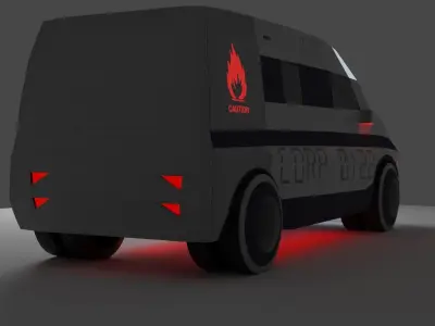 Space Car Low Poly Free low-poly 3D model