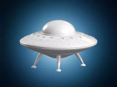 UFO Flying Saucer 3D Print Model 3D print model