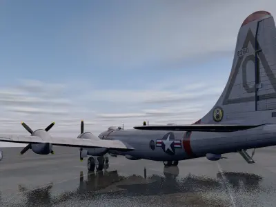 Boeing B-50 Superfortress 3D model