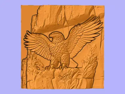 AGUIA NA CAVERNA 3D model