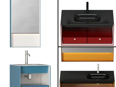 ARTELINEA DAMA bathroom furniture Free 3D model