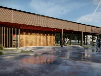 shops front redesign sketchup model with lumion 3D model