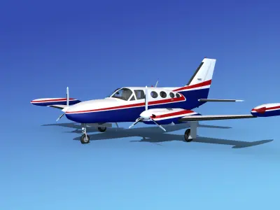 Cessna 421 Golden Eagle V17 3D model