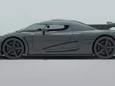 Koenigsegg Agera Free low-poly 3D model