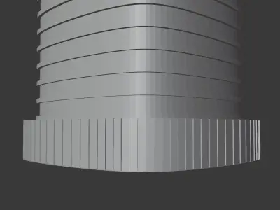 Skyscraper car in with bars 3D model