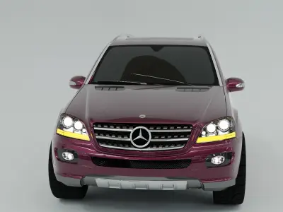  Mercedes ML 3D model Free 3D model
