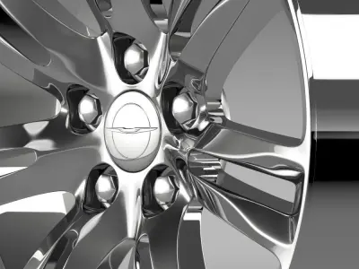 Chrysler 300C 2015 rim 3D model