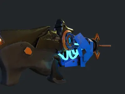 Freeze Ray Low-poly 3D model