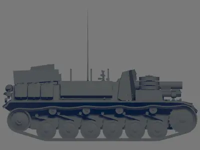 15cm sIG 33 B Sfl 3D model