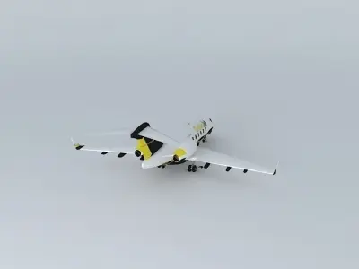 Goldenjet Bombardier Challenger 300 Free 3D model