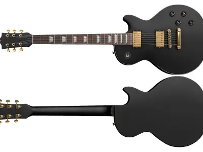 Electric Guitar Part 3 Low-poly 3D model