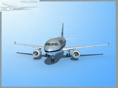 Falcon3D A319 Air South 3D model