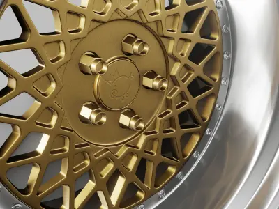 Enkei 6666 Low-poly 3D model