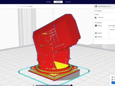 RIM gun ship RIM-116 Rolling Airframe Missile 3D print model