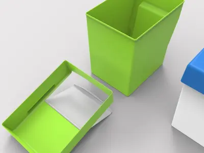 Recycle containers Free 3D model