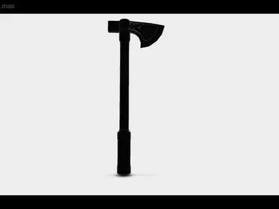Tomahawk Axe Low-poly 3D model
