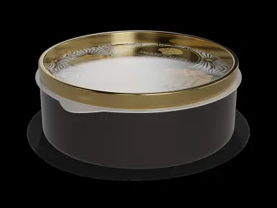 Smoked fish and seafood Smoked Scallops Low-poly 3D model