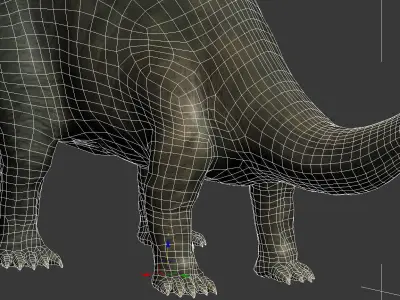 Brontosaurus dinosaur 3D model