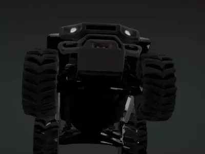 Futuristic Off-Road Monster Truck 3D Model 3D model
