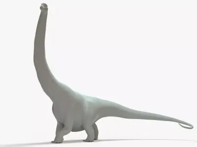Argentinosaurus Rigged Basemesh Low-poly 3D model