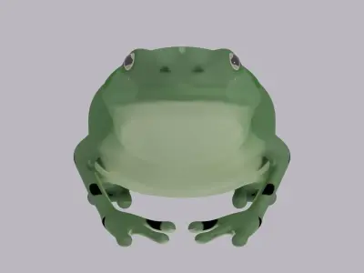 Chubby Frog simple 3D model