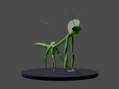 Cric Insect Low-poly 3D model