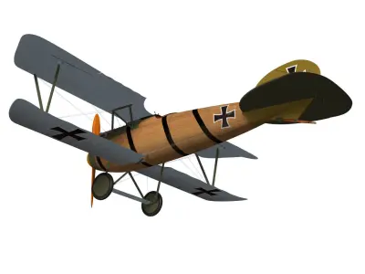 Albatros DV 3D model