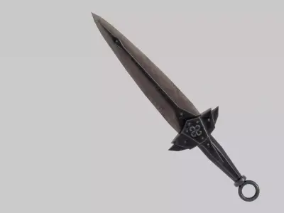 Dragon Bone blade Free low-poly 3D model