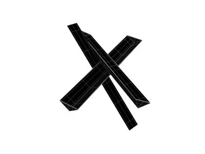 Anti-tank Obstacle v1 001 Low-poly 3D model