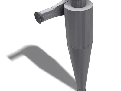 HIGH EFFICIENCY CYCLONE 300mm FOR PNEUMATIC TRANSPORT LINE 3D model