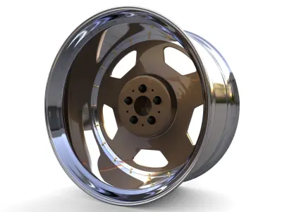 Mercedes-Benz Monoblock Custom Wheel 3D model